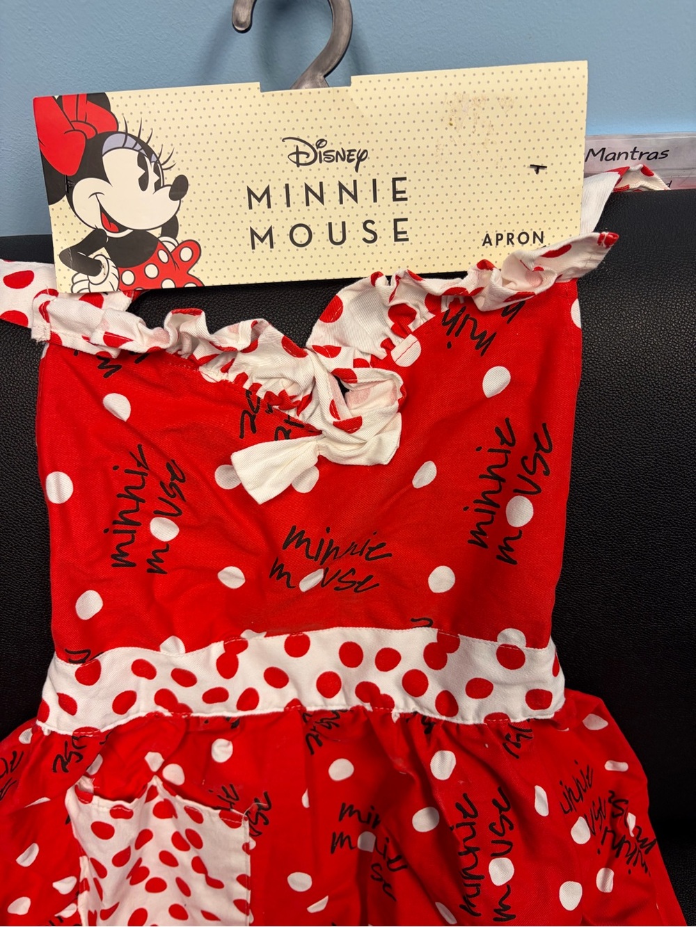NWT Disney Minnie Mouse Red Polka Dot Apron